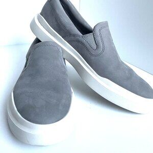 Cole Haan C33154 Mens Grand Pro Sneakers Slip On Shoes Grey Nubuck 7M